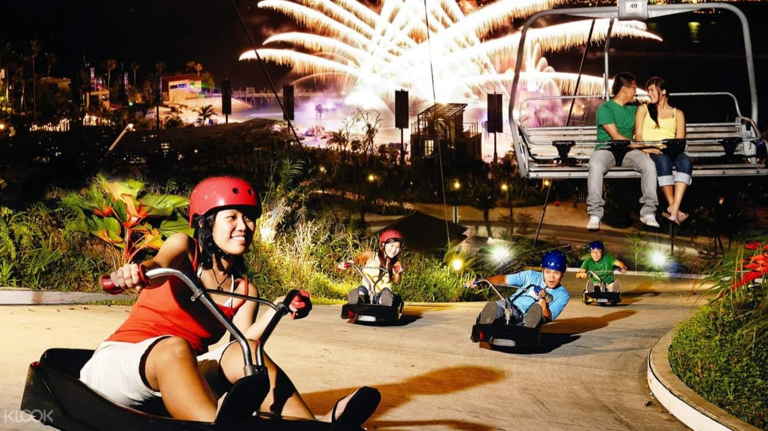 Day Sentosa Island Tour + Luge Ride