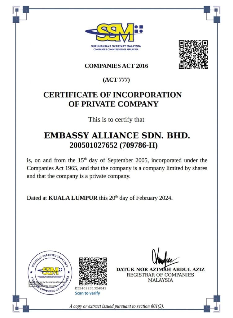 Malaysia License 1